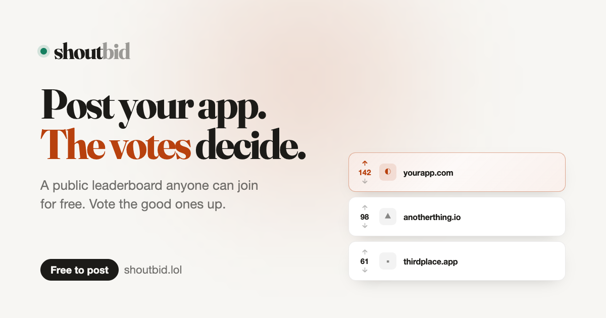 shoutbid Open Graph preview